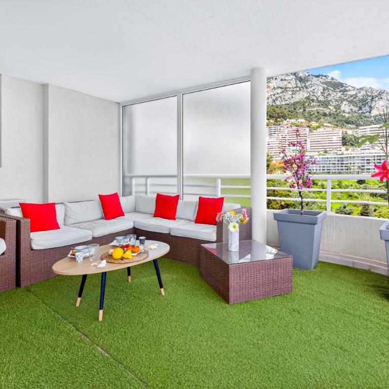 VILLA FLORENTINE II - Somptueux deux pièces MONACO - Vue mer - Parking - Appartement 1 Chambre - 3