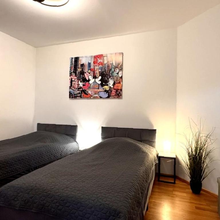 Wohnen am Fluss im City Apartment Linz Donaublick - Garten, Cafe & WLAN, Self-checkin, Parkplatz, für 4 Gäste - Apartment mit 2 Schlafzimmern - 10