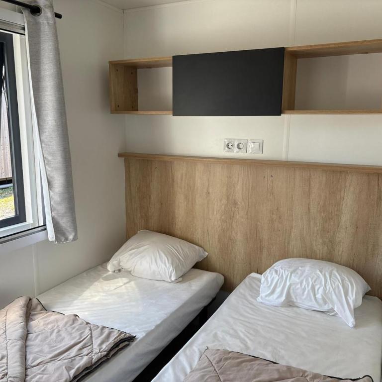 Mobil-Home tout confort climatisé 6p Camping Mayotte Vacances accès direct Lac de Biscarosse - Mobile Home - 11