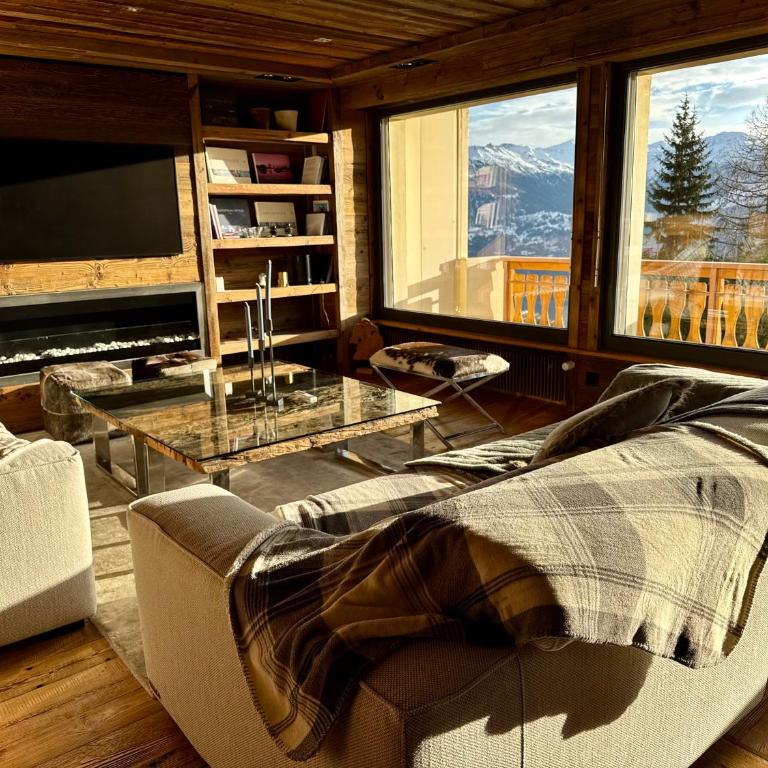 Crans-Montana Luxe & Charme Appartement - Ski in & Out Mountain View Golf & VTT - Appartement - 15