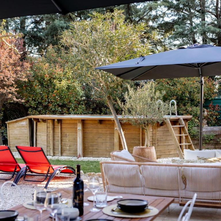 Superbe Villa classée 4 étoiles, Jardin 1200m2 et Piscine - 8 Personnes - Maison de Vacances 4 Chambres - 8