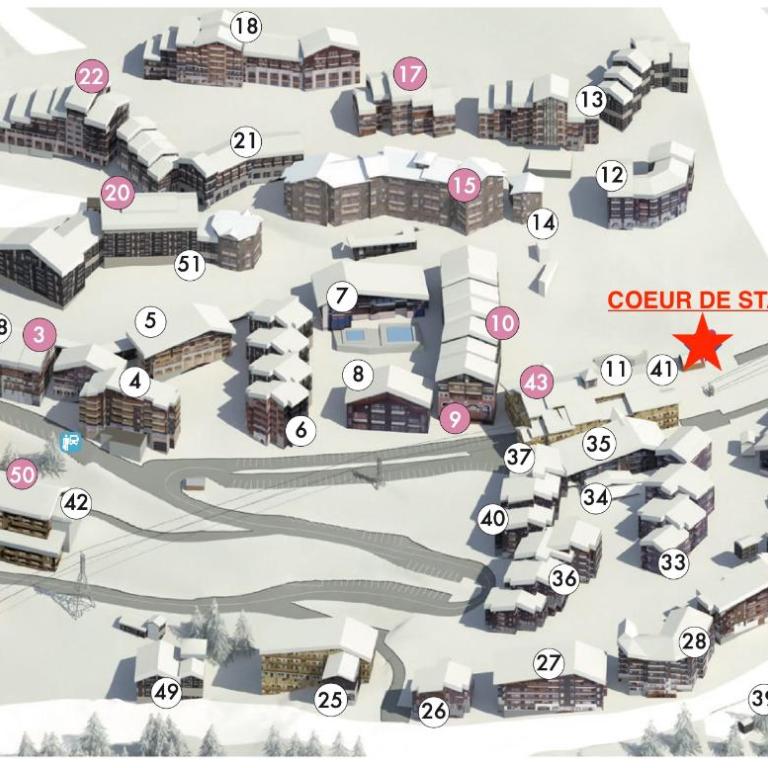 Appartement Ski aux pieds 3 ch balcon vue pistes et place parking - Appartamento con 3 Camere da Letto e con Balcone - 39