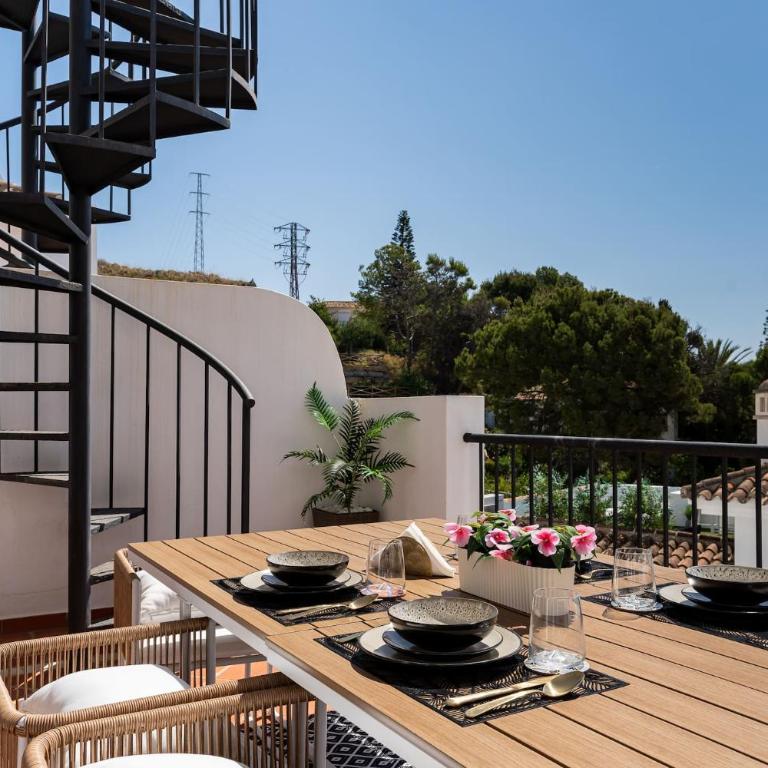 Modern Duplex with Jacuzzi, BBQ, Pool & Restaurant - Paraiso Pueblo 4 3 - Apartamento de 2 dormitorios con terraza y vistas al mar - 20