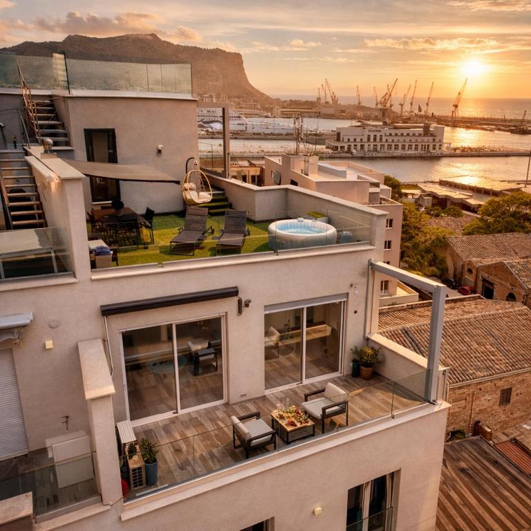 Palermo Inn Marina Exclusive View - Appartamento con 1 Camera da Letto, Vista Mare e Terrazza - 6