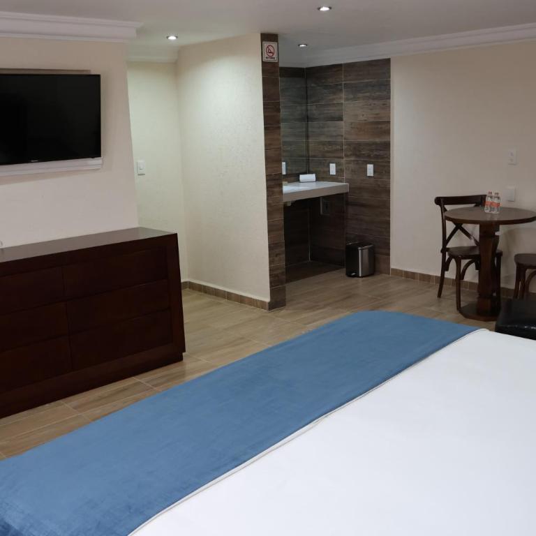 Hotel Tierras Blancas - Habitación con cama extragrande. - 8