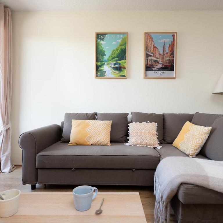 Appart climatisé Canal du Midi - Toulouse - Parking Privé - 10 min jardin des plantes - One-Bedroom Apartment - 5