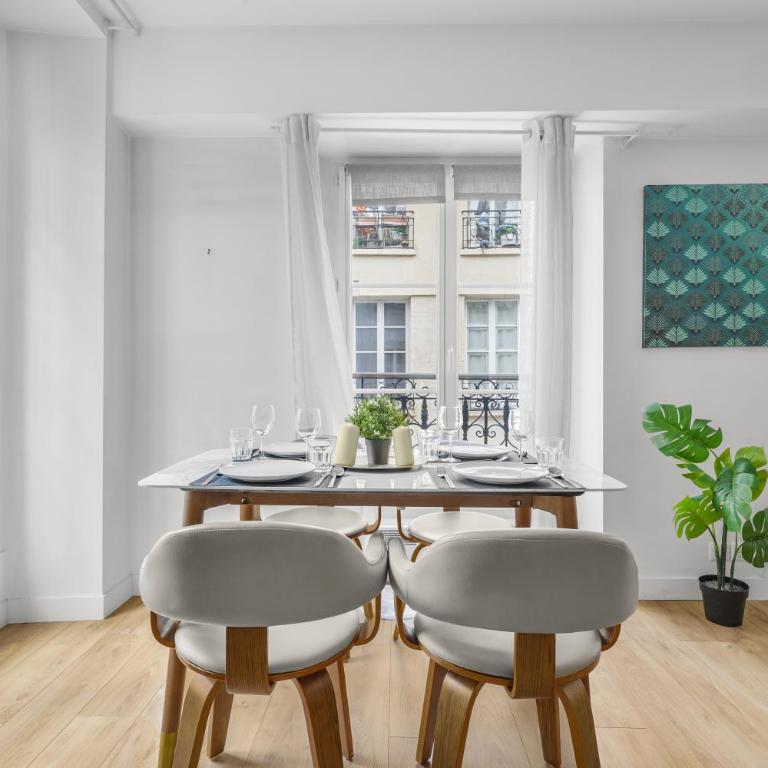 Hôtel de Ville Elegant 1BR Apartment with Netflix - Appartement 1 Chambre - 11