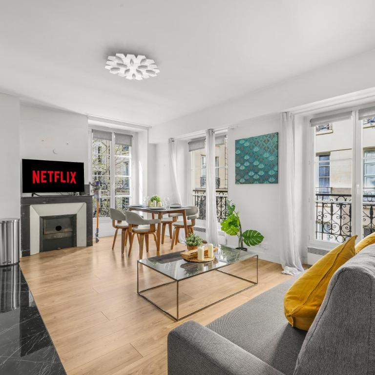 Hôtel de Ville Elegant 1BR Apartment with Netflix - Appartement 1 Chambre - 2