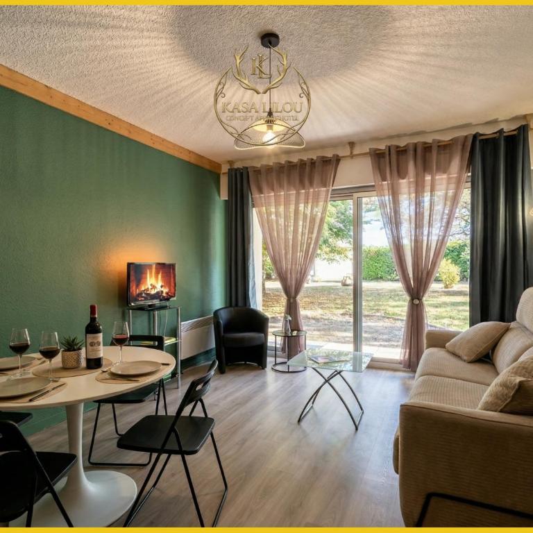 Le Pré Carré - Idéal Couple - Détente et Therme à proximité - Terrasse - Calme - Randonnée & Cyclisme - Nature - Esprit Appart'hotel - OFFRE SPÉCIALE PRINTEMPS - Apartment mit 1 Schlafzimmer - 8