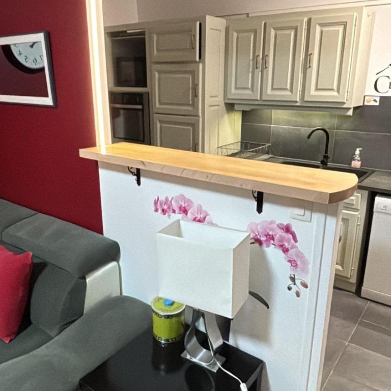 BedinReims "burgundy bottle" 110m2 Exceptional, 4 chambres doubles, 2 bain, free park & wifi, tout équipé - Appartamento - 7