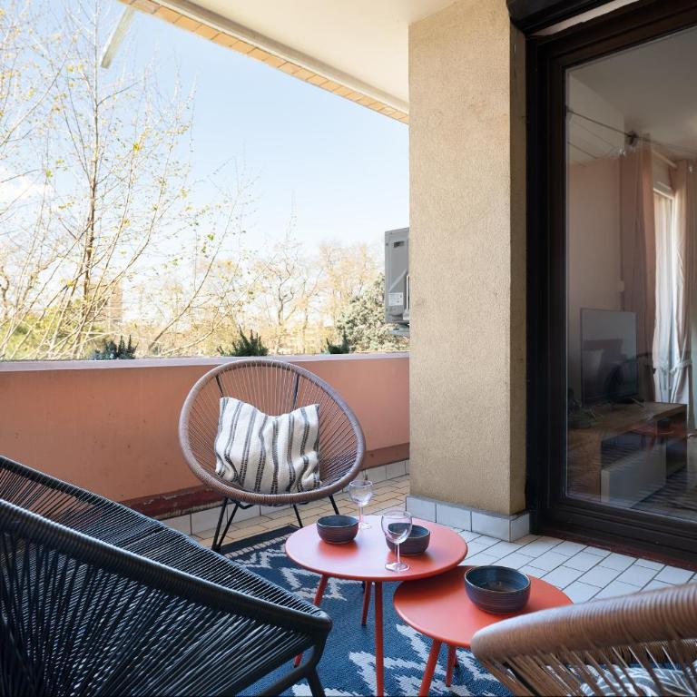 Appart climatisé Canal du Midi - Toulouse - Parking Privé - 10 min jardin des plantes - One-Bedroom Apartment - 2