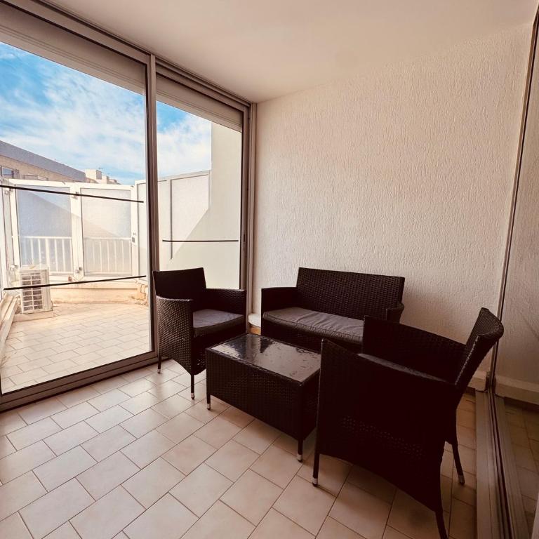 Rose des Sables - Plage à 30m - Clim - Palavas-LaConciergerieByNina - Appartement 1 Chambre avec Terrasse - 15