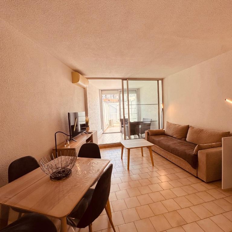 Rose des Sables - Plage à 30m - Clim - Palavas-LaConciergerieByNina - Appartement 1 Chambre avec Terrasse - 4