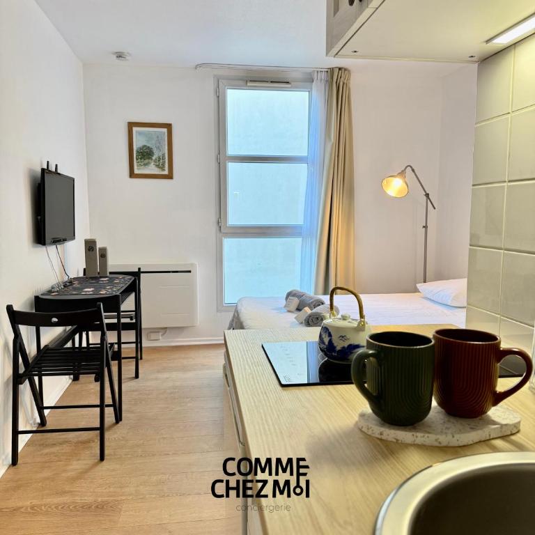 Appartement pratique, tout équipé à Nancy avec Garage Sécurisé Gratuit - Appartement 1 Chambre - 2
