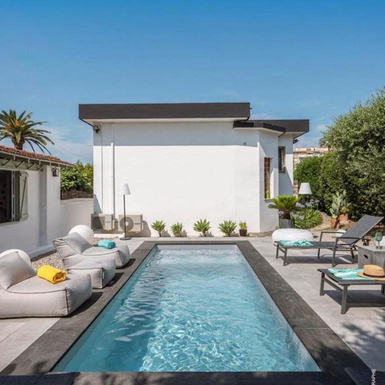 FRGK VERT COTEAU Luxury Private Villa 4 Bedrooms Pool Garden Parking Cannes - Villa avec Piscine Privée - 14