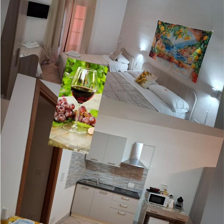 B&B Le Lumìe L' antico Cortile Camere Con Cucina Privata With Private Kitchen - Camera Matrimoniale Familiare - 16