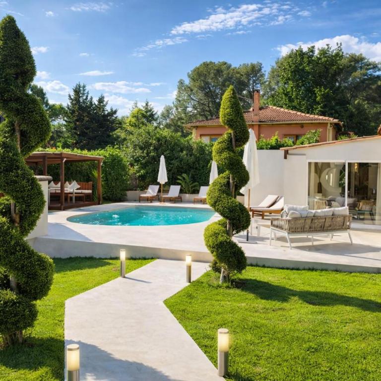 Villa Design Mougins - Pool House & Piscine sous les Palmiers - Villa 3 Chambres - 6