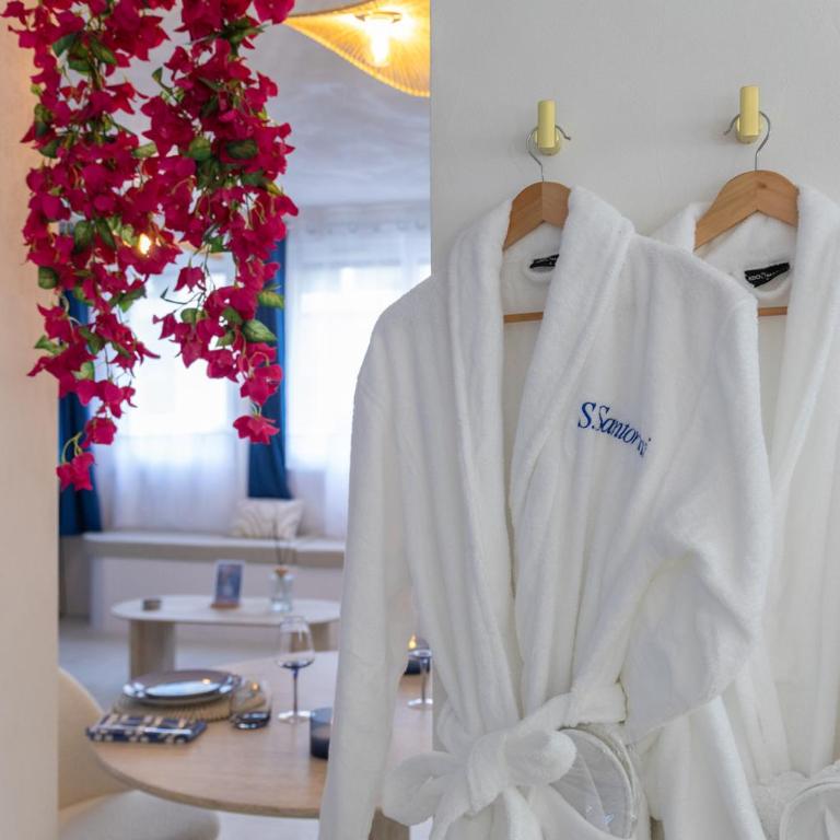 Suite romantique Santorini avec Balnéo & Sauna - Appartement 1 Chambre - 19