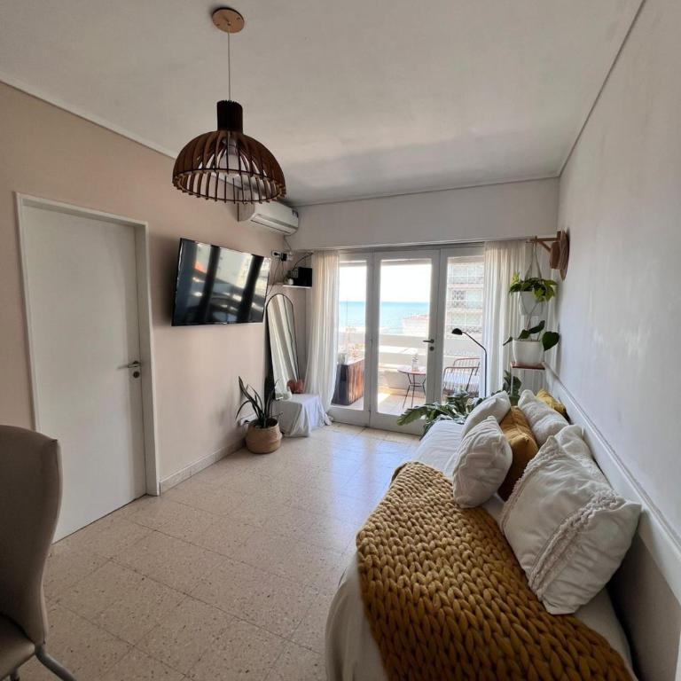 Departamento 2 ambientes con balcón y vista al mar - One-Bedroom Apartment - 4
