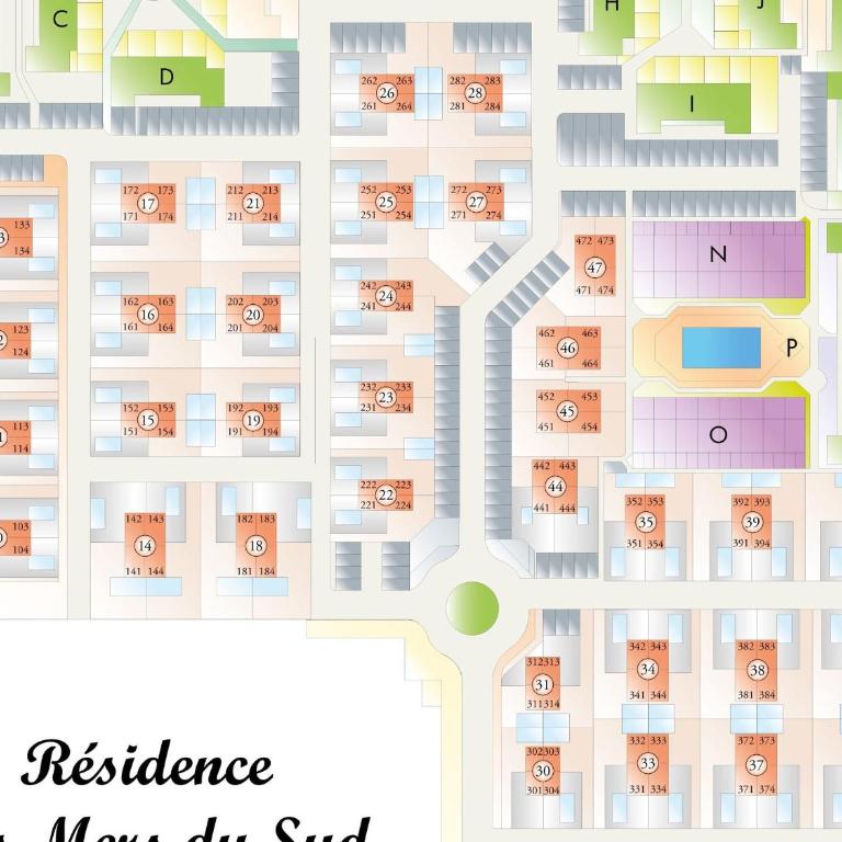 Gruissan : T3 RDC 4/5 pers, Piscine & Parking privé - FR-1-796-93 - Appartement - 14