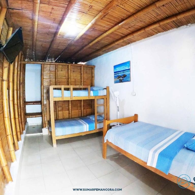 Sumarfe - Habitación Triple con vistas a la piscina - 1