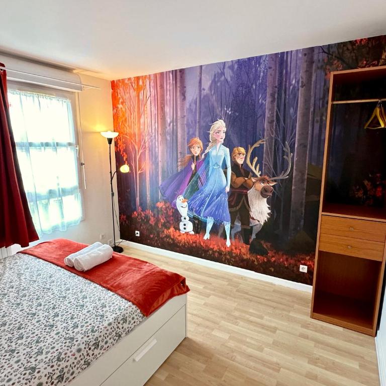 Duplex Le G - Reine des neiges 10 min Disney Paris - Appartement 3 Chambres - 1