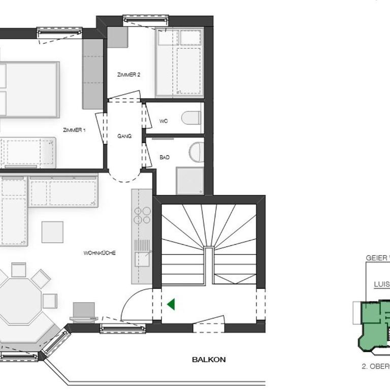 Landhaus Gudrun - Apartment mit 2 Schlafzimmern - 8