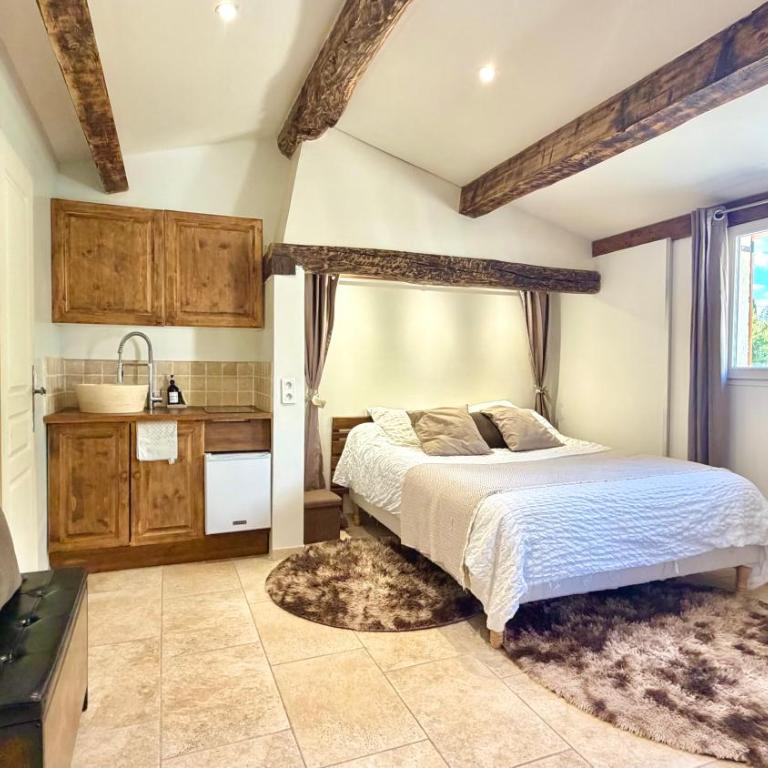 LE CHÊNE - Studio Provençal à Mougins - AC - Wifi - Parking Gratuit - - Apartamento de 1 dormitorio - 1