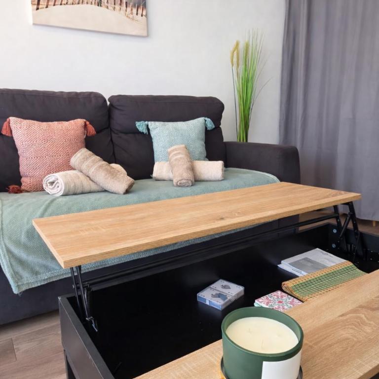 Coeur de Juan - Studio, 4P, PK, AC, centre & plage - Familienstudio - 15