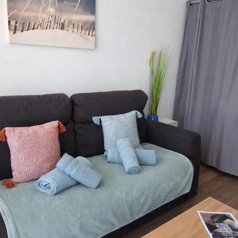 Coeur de Juan - Studio, 4P, PK, AC, centre & plage - Familienstudio - 19