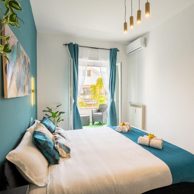 St Peter Luxury Apt - Walk to Vatican, 4-6 pax, A-C - Appartamento con 2 Camere da Letto e Balcone - 8