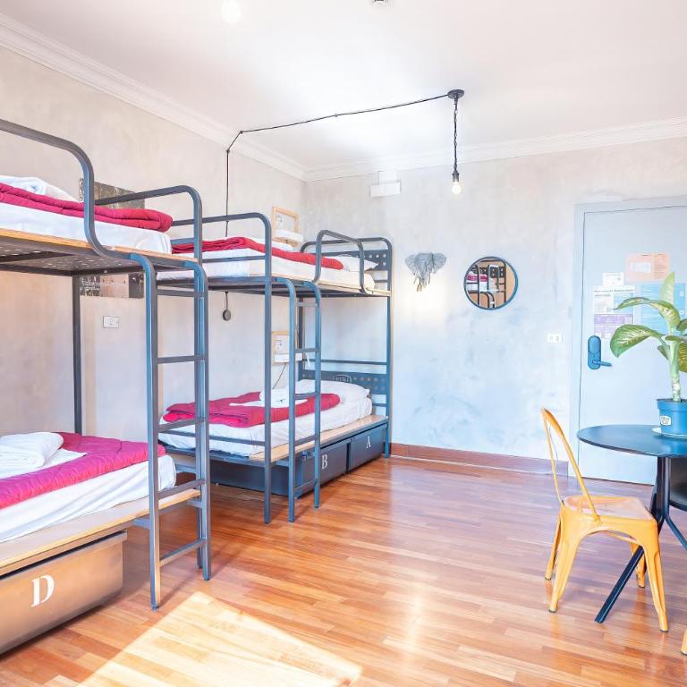 Ostello Bello Roma Colosseo - Posto Letto in Dormitorio Misto con 4 Letti - 5