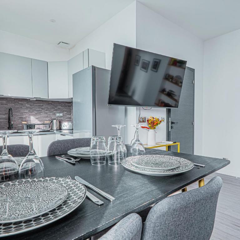 Vue mer panoramique, parking privé, Monaco 10 min - Apartment mit 1 Schlafzimmer - 5