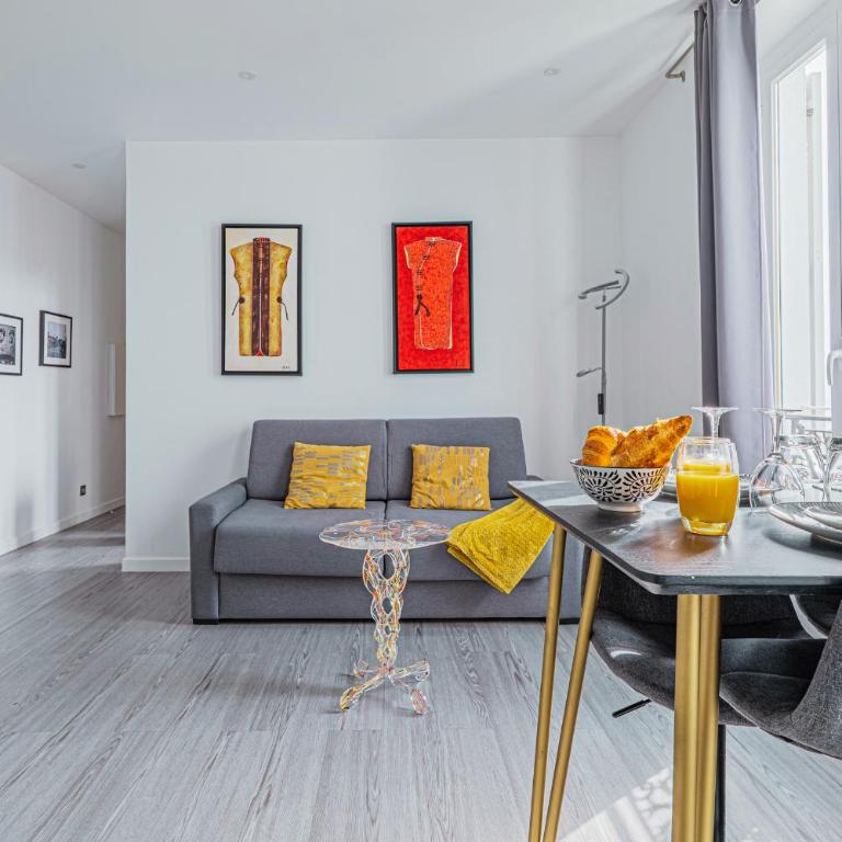Vue mer panoramique, parking privé, Monaco 10 min - Apartment mit 1 Schlafzimmer - 15