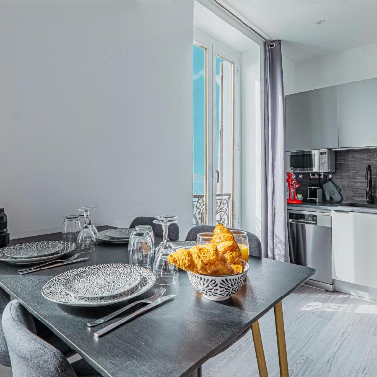 Vue mer panoramique, parking privé, Monaco 10 min - Apartment mit 1 Schlafzimmer - 24