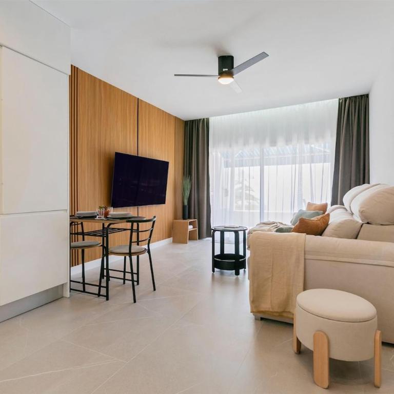Montesol 1BR • AC • Walk to Siam Park & Beach - Apartamento 1 dormitorio con vistas al mar y terraza - 2
