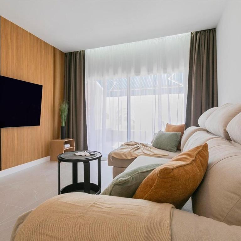 Montesol 1BR • AC • Walk to Siam Park & Beach - Apartamento 1 dormitorio con vistas al mar y terraza - 10