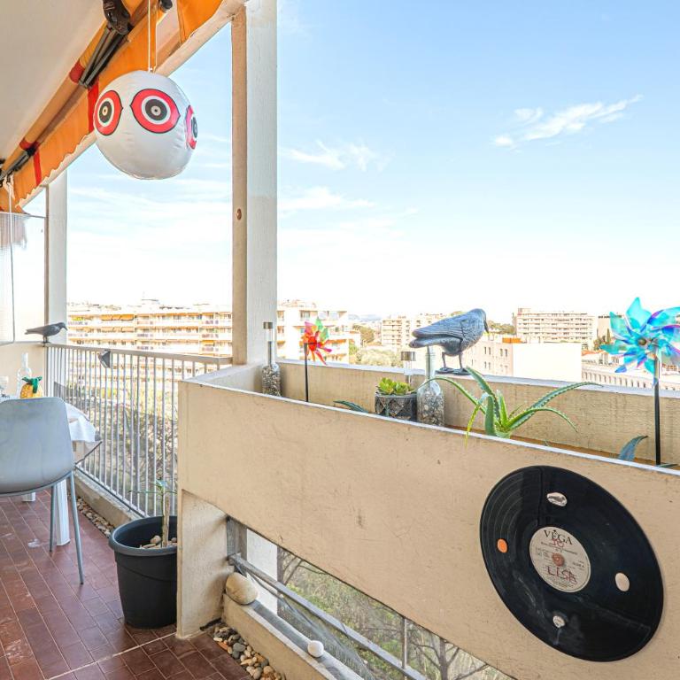 Superbe vue mer - 2 minutes de la plage - Parking - Appartamento con 1 Camera da Letto - 11