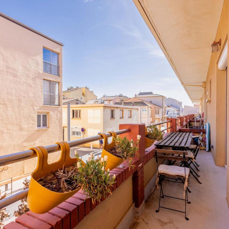Valras-Loc L-Hippocampe, tout a pied - 2 chambres - Apartment - 37