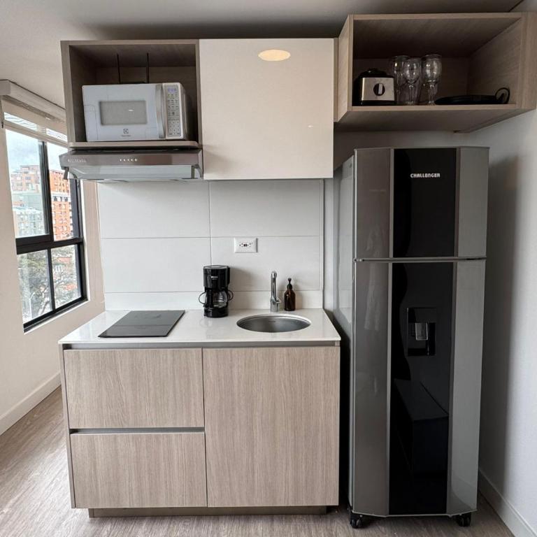 Modernos en Chapinero balcon terraza coworking gimnasio - Apartamento de 1 dormitorio - 16