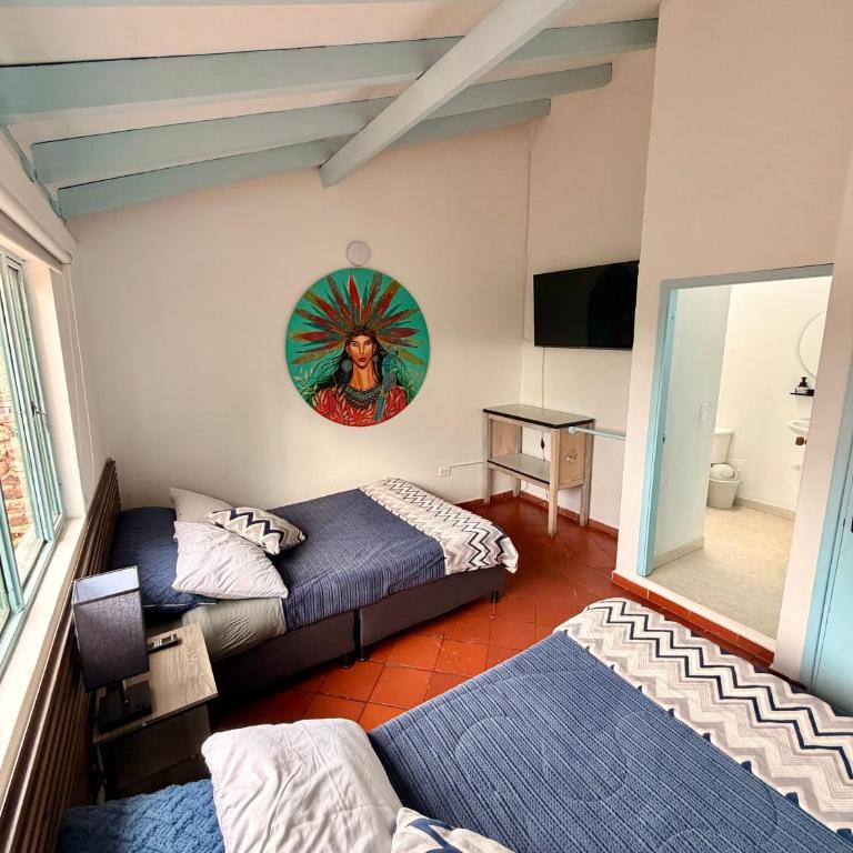 Posada Santa María Villa de Leyva Sede La Palma - Double Room with Private Bathroom - 7