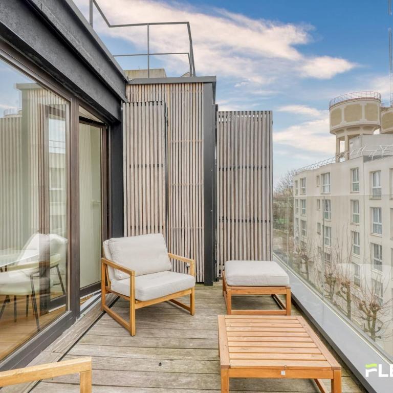 Luxury T4 with Terrace & Paris Rooftop View - Appartamento - 13