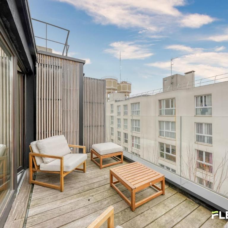 Luxury T4 with Terrace & Paris Rooftop View - Appartamento - 15