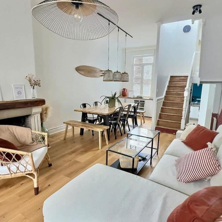 Villa Berckoise - Vue mer - 30M plage - 8 pers - Five-Bedroom House - 20