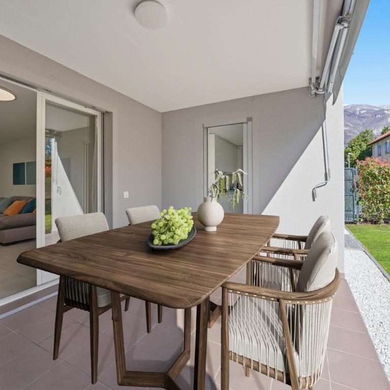 ASCONA GIARDINO FELICE Familienfreundliche Ferienwohnung mit 240m2 eigenem Garten & Klimaanlage - Appartamento con 2 Camere da Letto e Terrazza - 7