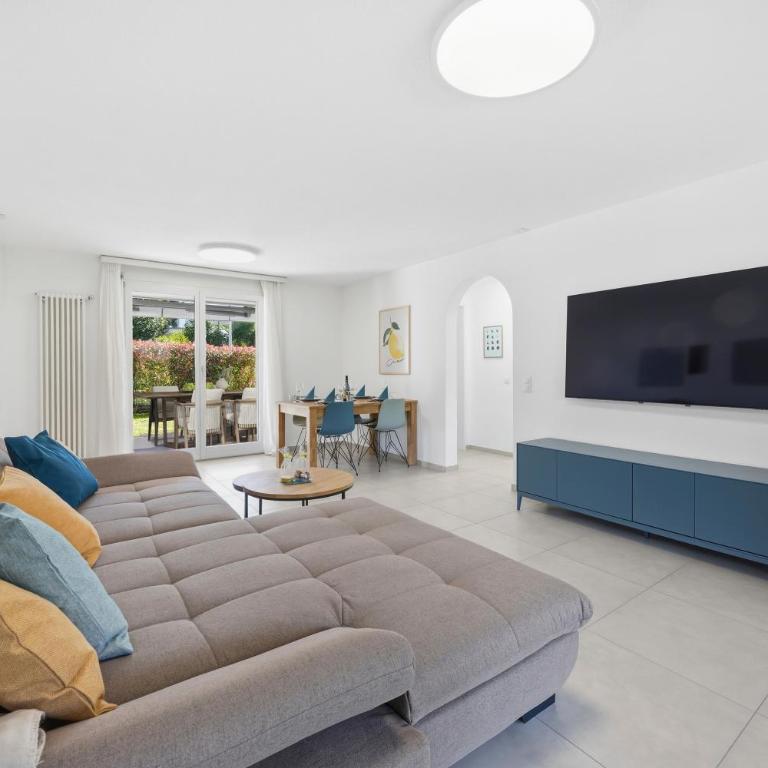 ASCONA GIARDINO FELICE Familienfreundliche Ferienwohnung mit 240m2 eigenem Garten & Klimaanlage - Appartamento con 2 Camere da Letto e Terrazza - 3