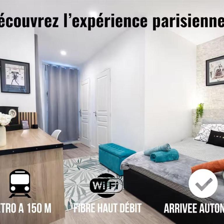 Parrots-Porte d'Orléans-Wifi by La clé des expos in Paris - Appartement 1 Chambre - 1