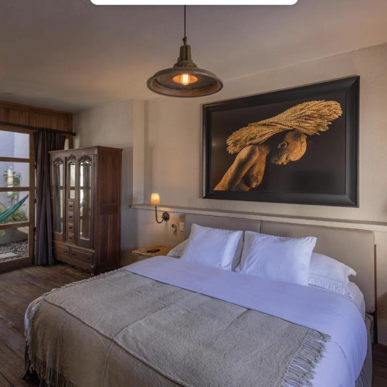 Casa Andreu San Miguel de Allende - Habitación con cama extragrande y balcón - 5