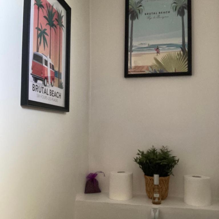 Les Palmiers Très beau T2 vue mer 2mn de la plage150m - Apartment mit 1 Schlafzimmer - 16