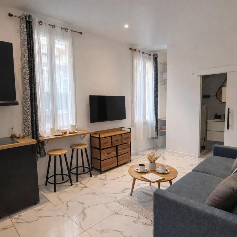 Studio near Monaco Ideal for Rolex Tennis Week - Appartement 1 Chambre - 1